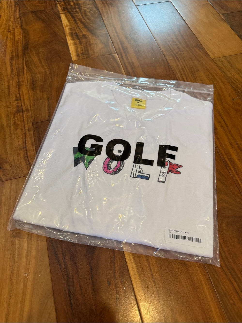 White WOLF GOLF Wang Graphic  T-Shirt